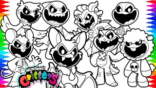 Nightmare Critters Coloring Pages NEW  Poppy Playtime Chapter 4  NCS Music [upl. by Elnukeda258]