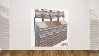 WPC SPC And Wooden Flooring Display Racks Hardwood Exhibition Stand [upl. by Brebner470]