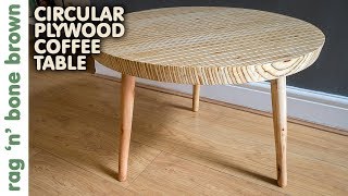 Circular Plywood Coffee Table [upl. by Imak]