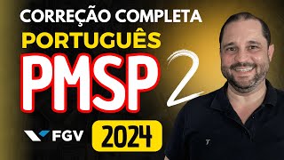 Questão 02  Correção PMSP 2024  Graus do Adjetivo Superlativo e Comparativo  Prova FGV [upl. by Bina213]