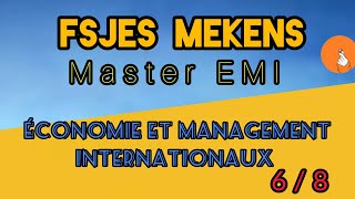 master EMI fsjes mekens économie et management internationaux [upl. by Carrillo]