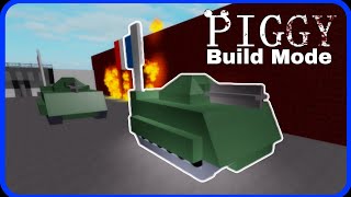 How to make a WW2 tank in Piggy Build Mode  World War 2 tank [upl. by Selegna337]