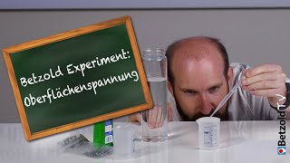 Oberflächenspannung  Spannende 🧪 Experimente mit 💧 Wasser 💧  Betzold TV experimente schule [upl. by Brest]