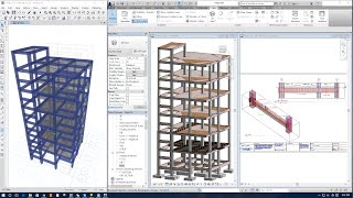 Export Model from Etabs to Revit Structure for Detailing [upl. by Ekaterina]