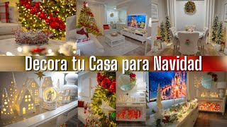 DECORA tu SALA y COMEDOR para NAVIDAD 2024  Christmas Decor ideas  Decoración Navideña [upl. by Lodovico576]