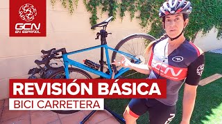 Mantenimiento de tu BICI de carretera Revisión Básica 🛠 [upl. by Nalyad563]