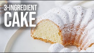 3Ingredient Cake No Flour Butter or Oil [upl. by Ankeny]