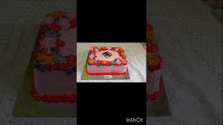 Rectangle shape cake design cakedesign butterscotchcake [upl. by Amrak]