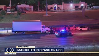 2 drivers flee scene of fatal Dallas crash [upl. by Hgieloj]