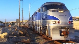 Amtrak amp Metrolink Trains in Laguna Niguel October 13th 2013 [upl. by Aduhey]