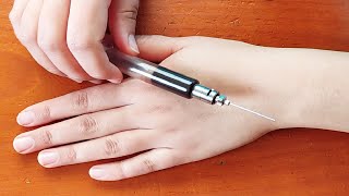 easy way to apply Henna Glass Syringe For Simple Mehndi Design Back Hand  মেহেদী ডিজাইন [upl. by Suzette]