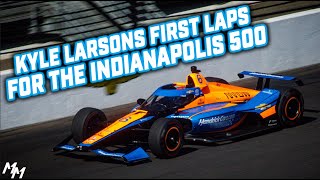 Kyle Larson First Laps at Indianapolis  PURE SOUND [upl. by Jarid]