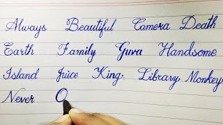 Beautiful and Elegant Cursive Handwriting  How to Practice Cursive Writing [upl. by Gonick]