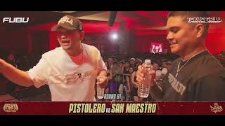 SAK MAESTRO VS PISTOLERO hiphop support supportlocal [upl. by Adnorahs211]