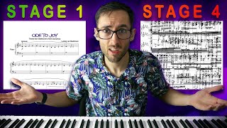 The 4 Stages of Learning to Read Sheet Music [upl. by Ardyaf]