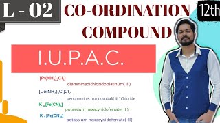 COORDINATION CHEMISTRY I CLASS 12 L2 I JEE I NEET I IUPAC Nomenclature of Coordination Compounds [upl. by Aldon]