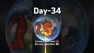 day34 of writing my subscribers name on the planets part2 youtubeshorts shorts space [upl. by Hsepid]