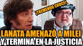 LANATA DENUNCIÓ A MILEI Y EL PRESIDENTE SALIÓ A CRUZARLO EN PLENO PROGRAMA  BREAK POINT [upl. by Ttocs484]