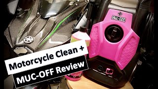 How to Clean a Motorcycle  MucOff Cleaner Review [upl. by Notniv]