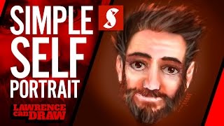 How to Draw a simple Self Portrait [upl. by Lletnom]