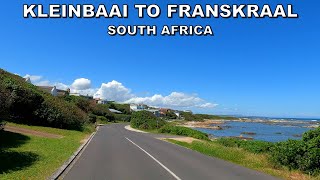 DRIVING from KLEINBAAI to FRANSKRAAL in SOUTH AFRICA 4K 60fps [upl. by Hanschen]