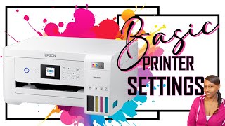 Basic Printer Settings for Quality Sublimation Prints  Epson EcoTank [upl. by Pavier]