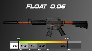 CSGO M4A1S  Nitro  Skin wearfloat [upl. by Thomasina]