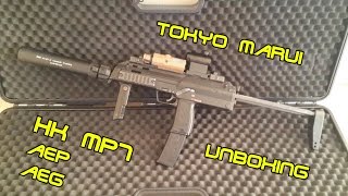 Tokyo Marui MP7 aep aeg unboxing and more [upl. by Sutsuj]