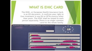 Medical Benefits in Poland  European Health Insurance Card NFZ  Very Important to travel Europe [upl. by Monto]