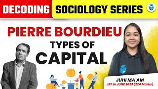 Types of Capital  Pierre Bourdieu  UGC NET Sociology Decoding Series by Juhi Mam  JRFAdda [upl. by Tarah]