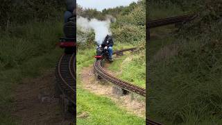 Miniature Train runs out of Steam 🚂💨 miniaturerailway modelengineering modelengineer [upl. by Rialcnis]