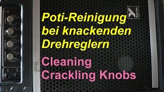 PotiKnacken wegsprühen  Cleaning Crackling Knobs [upl. by Minnnie]