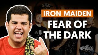 Fear Of The Dark  Iron Maiden aula de guitarra [upl. by Meehsar]