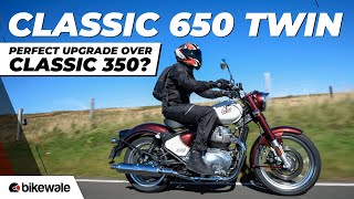 Royal Enfield Classic 650 Twin Review  Perfect Upgrade Over Classic 350  BikeWale [upl. by Schellens]