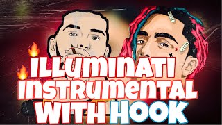 Lil Pump ft Anuel AA  Illuminati instrumental with Hook [upl. by Oxley4]