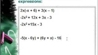 Simplifying Algebraic Expressions [upl. by Tia]