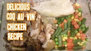 Delicious amp Healthy Coq Au Vin Chicken Recipe slow cooker style [upl. by Ekenna]