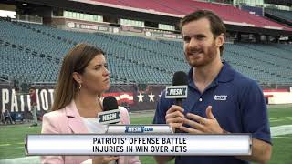 Patriots Battle Injuries In Win Over Jets [upl. by Spear]