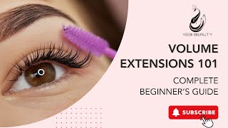 Volume Eyelash Extensions 101 Made Easy PreMade Fan Techniques for Beginners [upl. by Eitsirk]