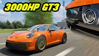 INSANE Porsche 911 GT3 BIG Turbo Build 3000HP  Assetto Corsa Driving Mod [upl. by Yrehcaz]