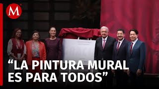 AMLO y Sheinbaum inauguran el Museo Vivo al Muralismo en CdMx [upl. by Davon]