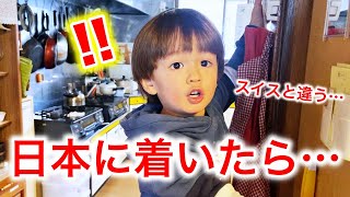 念願の日本に来たら息子達が日本に驚愕！スイスとは違う食べ物と世界に驚き！日本で活き活きとしてる子供達 [upl. by Eisus]