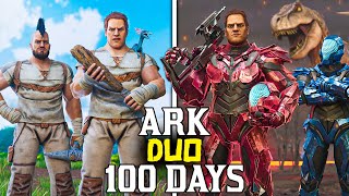 We Spent 100 Days in Ark The Island  Duo Ark Survival Ascended 100 Days [upl. by Teews]