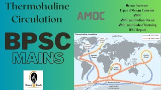 Thermohaline Circulation  The Oceans Conveyor Belt  BPSC  UPSC  UPPSC  BPSC Mains [upl. by Elisabetta526]