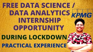 Free Data Science Data Analytics Virtual Internship Opportunity  KPMG [upl. by Ahtelra]