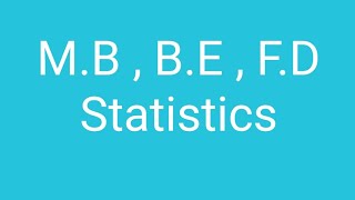 MB  BE  FD Statistics Lacture no 7 [upl. by Ardnal660]