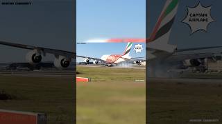 😯Giant Airplane A380 Incredible Landing Aviation Moments shorts aviation airport mayday atc [upl. by Anyehs]