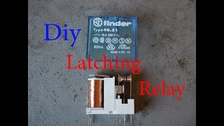 Diy Latching Relay  Bistabiles Relais selber bauen [upl. by Talbott966]