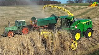 Grasernte 2022  Heizen mit Gras statt Heizöl  Holz  Energie Landwirtschaft Feldhäcksler amp Traktor [upl. by Edgerton194]