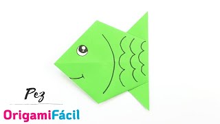 🐠 Cómo hacer un pez de papel muy fácil de origami [upl. by Assenay721]